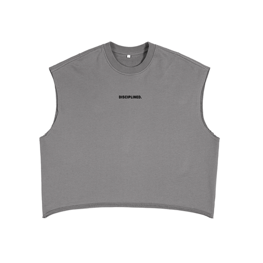 DISCIPLINED™ - French Terry Boxy Tank Top